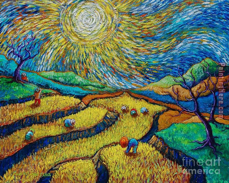 Toil Today Dream Tonight painting - Vincent van Gogh Toil Today Dream Tonight art painting